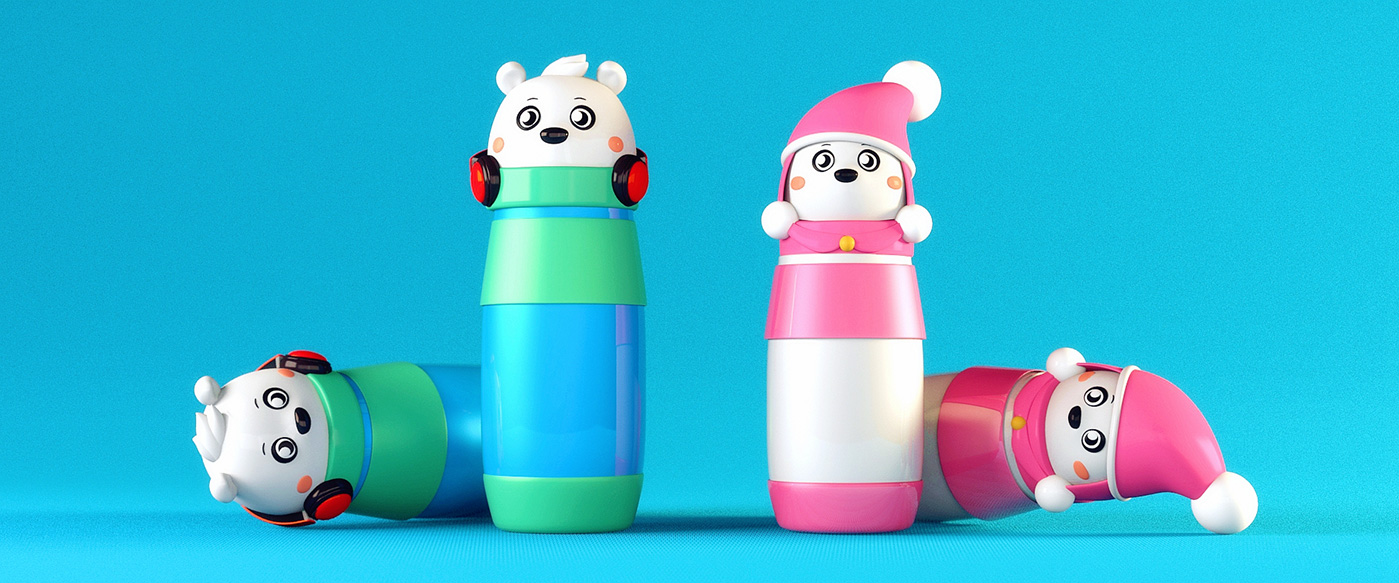 midea空調北極熊吉祥物設計