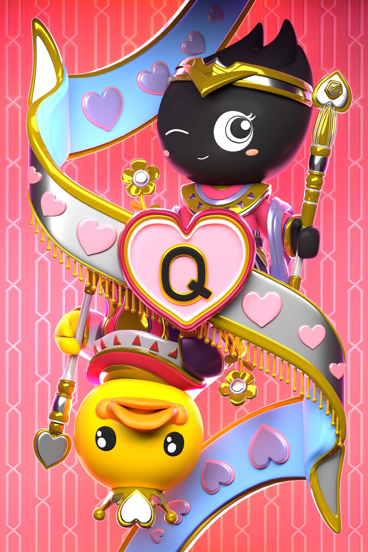 小黃鴨 &站酷IP形象聯名撲克牌設計13